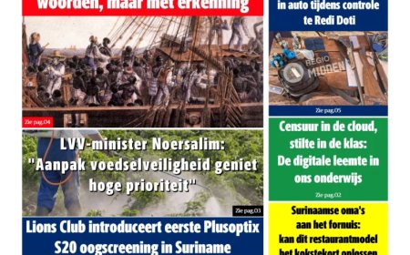 Dagblad Suriname, maandag 6 juli 2026