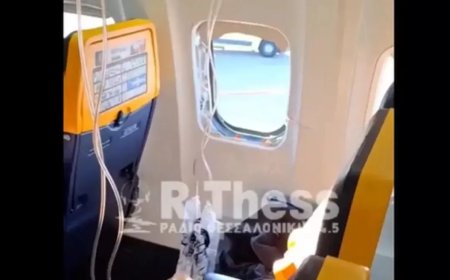 Opmerkelijk – Man uit gebroken raam Ryanair-vlucht gezogen, passagiers weten hem terug te tre