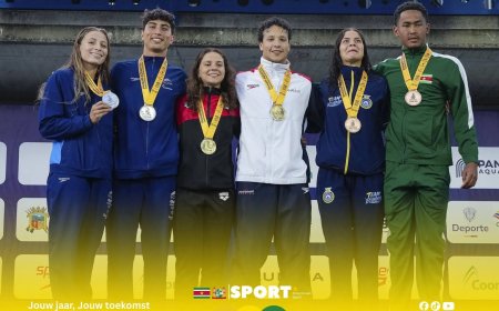 Historisch goud voor Surinaamse zwemsport
