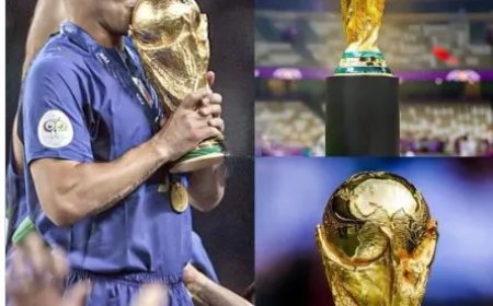 WK winnaar krijgt replica van wereldbeker