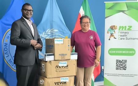PAHO versterkt malaria- en moeder-kindzorg in binnenland met microscopen en sneltesten