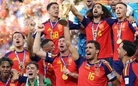 Spanje weer nummer één op FIFA-ranglijst na wereldtitel