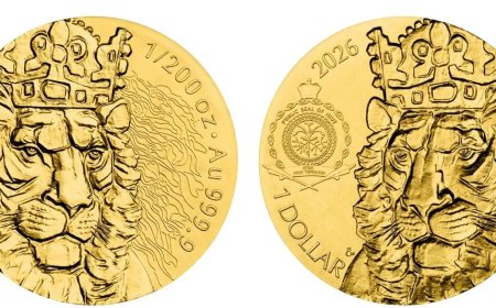 Tsjechische munt introduceert ultradunne gouden munt