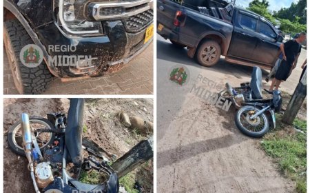Pick-up bestuurder zonder geldig rijbewijs rijdt bromfietser aan