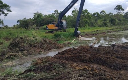 LVV begint onderhoud waterwegen Wanica voor verbetering afwatering landbouwgebieden