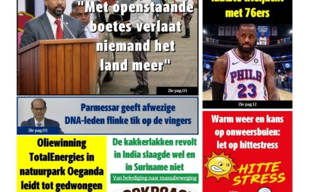 Dagblad Suriname, maandag 27 juli 2026