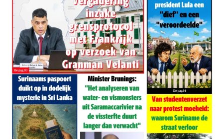 Dagblad Suriname, woensdag 29 juli 2026