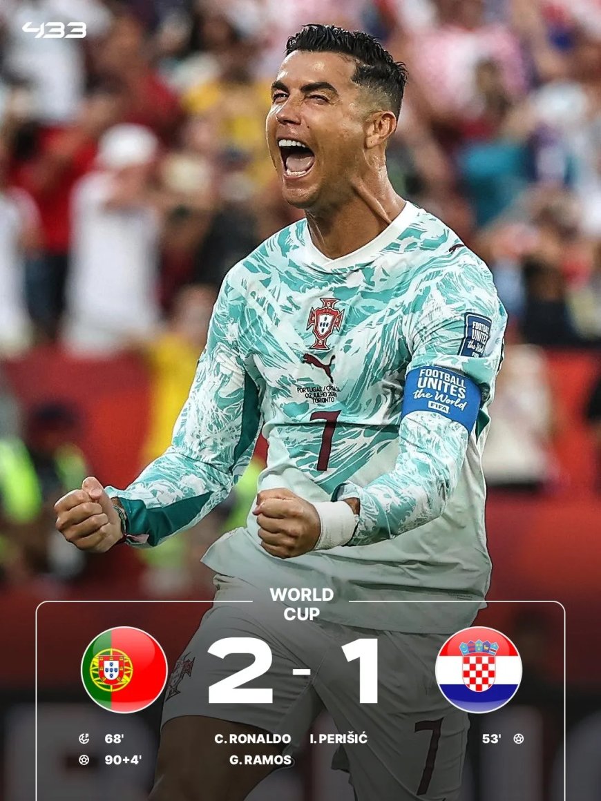 Portugal vecht zich moeizaam tegen Kroatië naar 8e finales