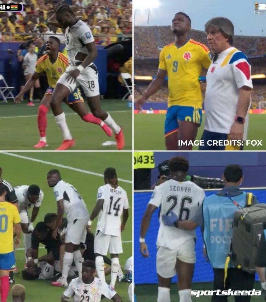 Vroege blessures schrijven ongewenste WK geschiedenis in 8e finale Colombia-Ghana