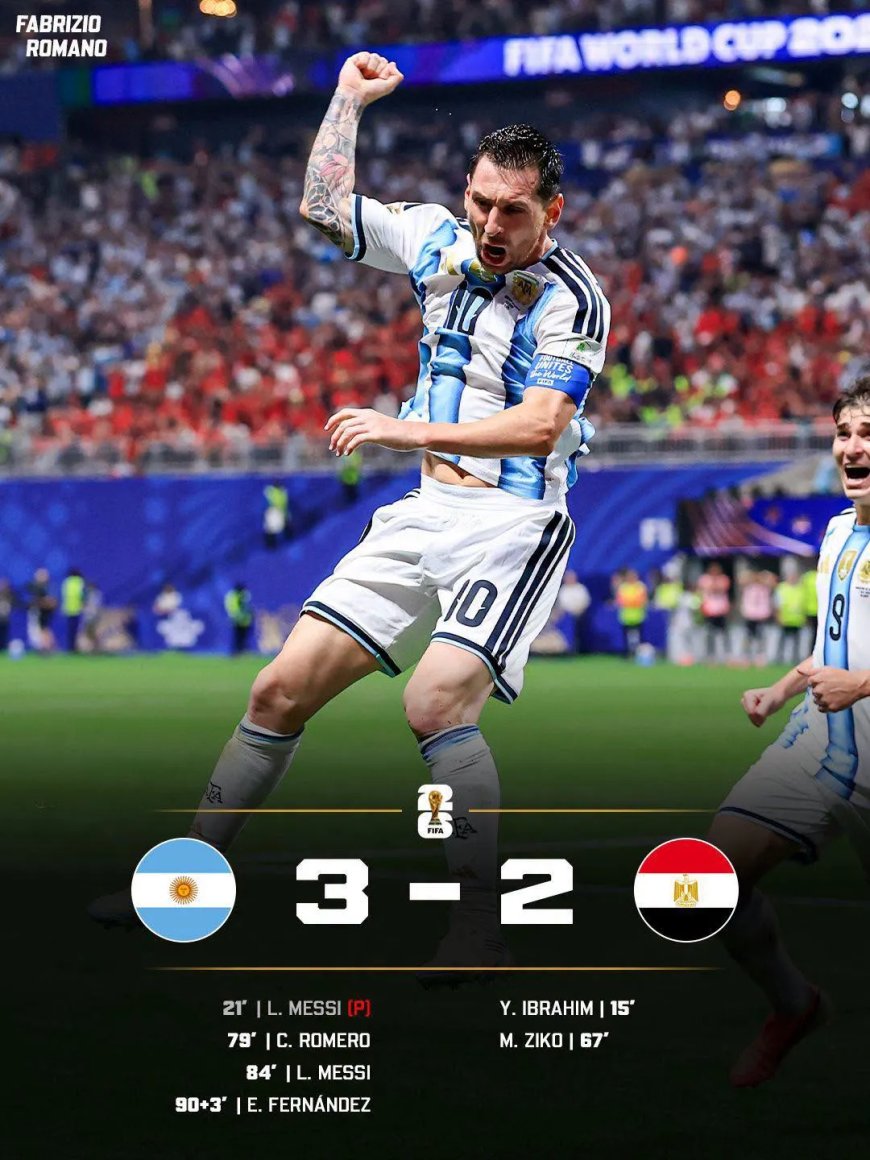 Messi weigert op te geven en loodst Argentinië naar kwartfinale