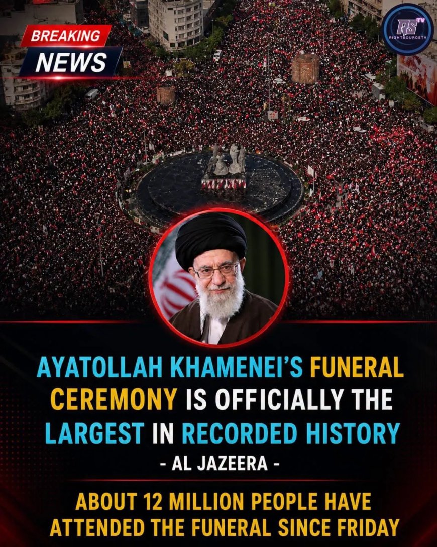 Miljoenen nemen afscheid van Khamenei