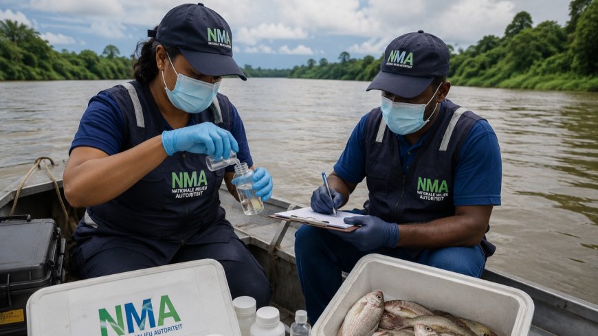 NMA schakelt internationale laboratoriumsteun in bij onderzoek naar vissterfte Boven-Saramacc