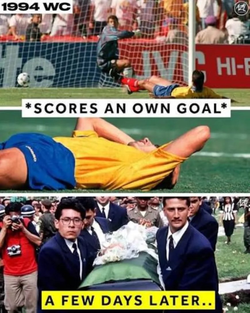 WIST U DAT: Eigen goal Colombiaan Andrés Escobar tijdens FIFA WK 1994 hem fataal werd?
