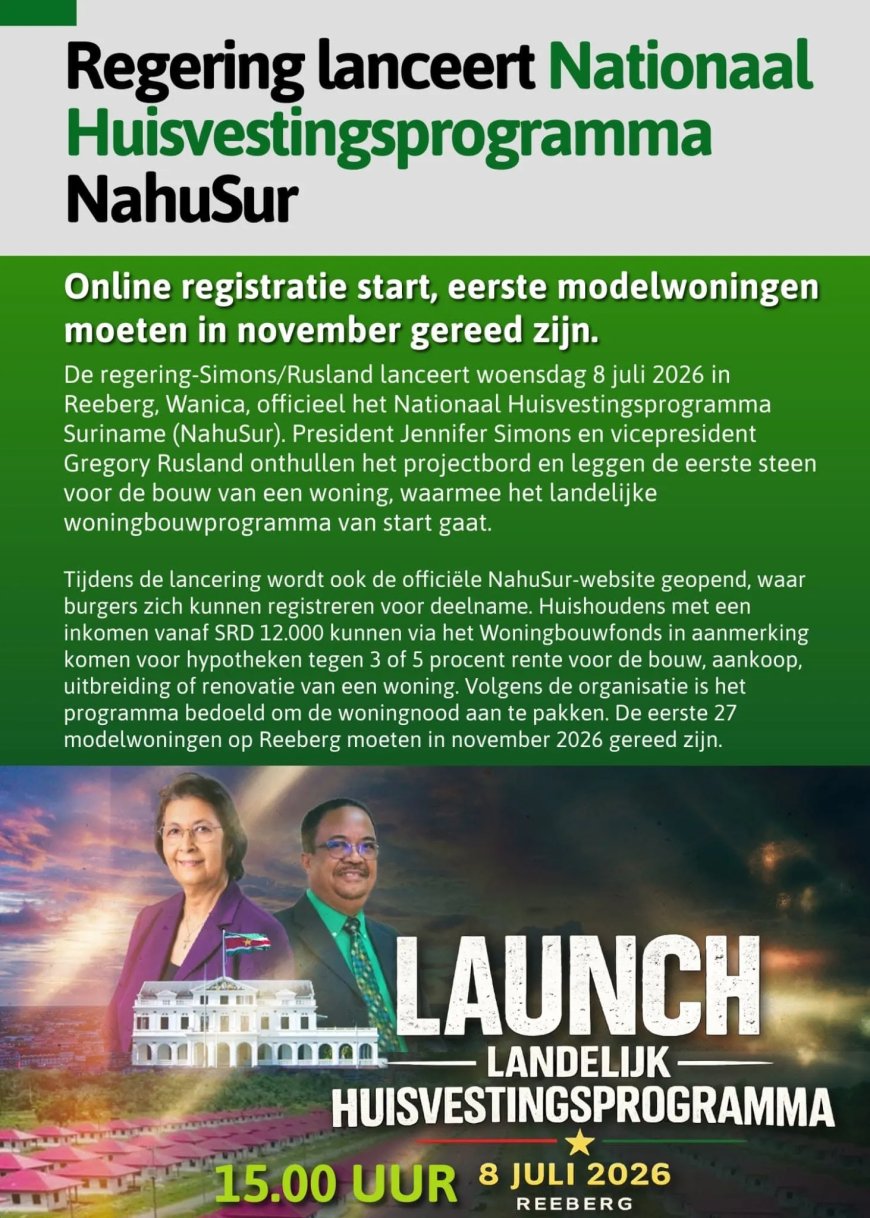 Regering start bouw eerste 300 betaalbare woningen