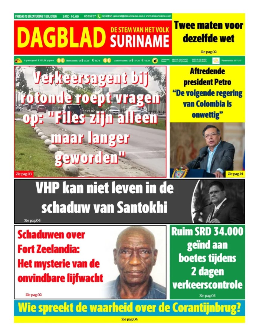 Dagblad Suriname, vrijdag 10 juli 2026