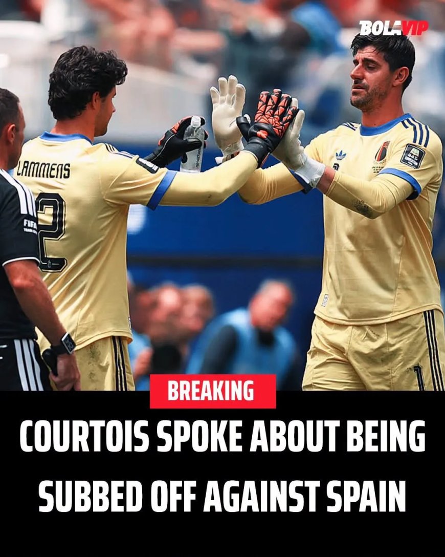 Courtois stelt teambelang centraal na vroege wissel tegen Spanje