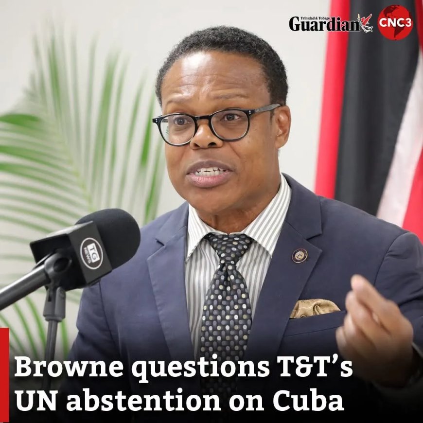 Browne eist uitleg over VN-onthouding Trinidad en Tobago