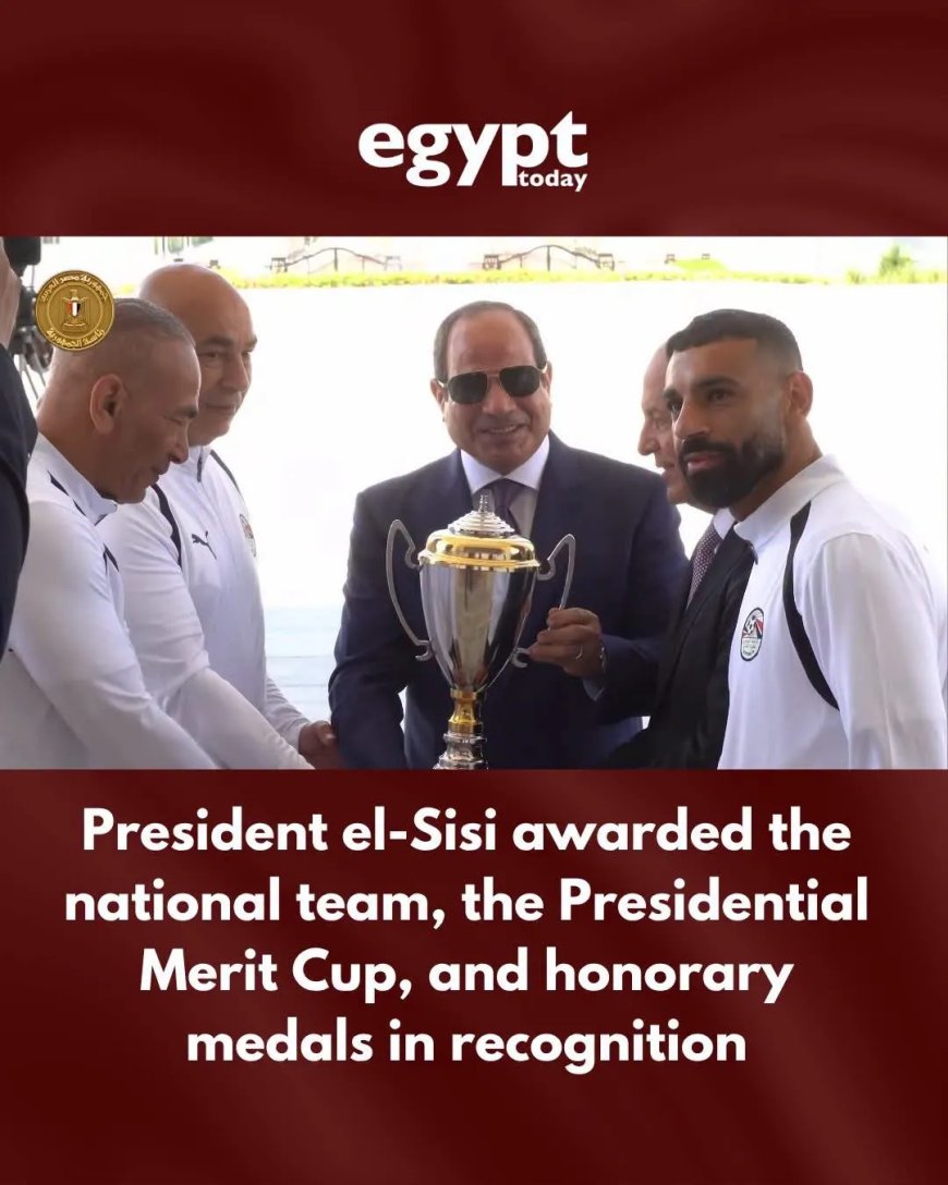 President El Sisi eert nationale ploeg na historisch WK