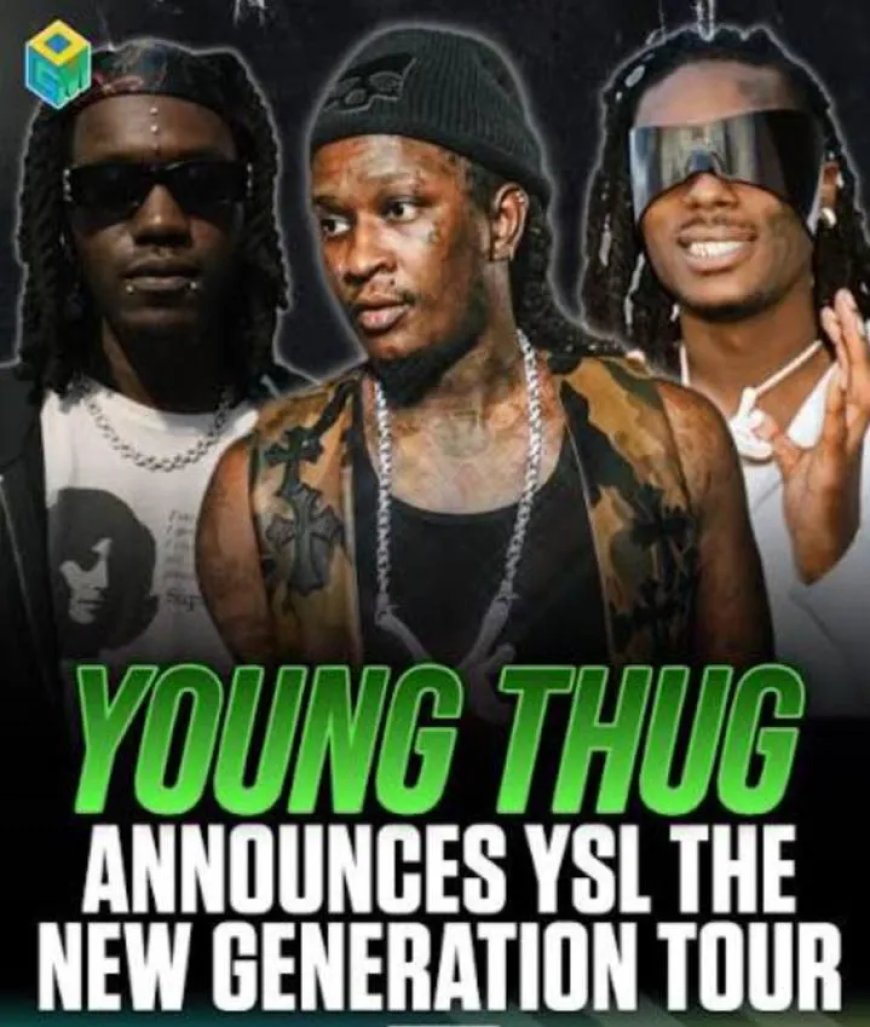 Young Thug kondigt nieuwe generatie tour aan met YSL en NAV