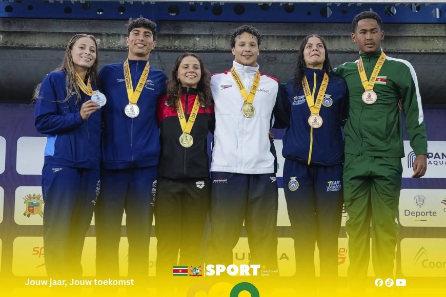 Historisch goud voor Surinaamse zwemsport