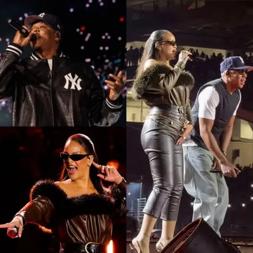 Rihanna keert terug op podium tijdens optreden met Jay Z in Yankee Stadium