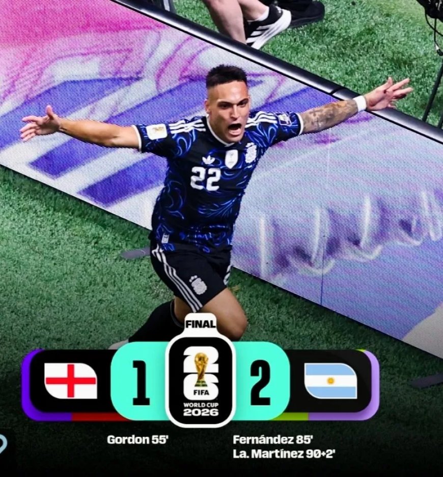Argentinië verslaat Engeland met 2-1 en bereikt WK-finale