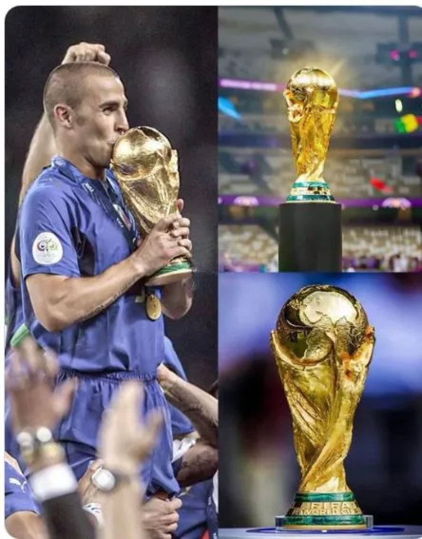 WK winnaar krijgt replica van wereldbeker