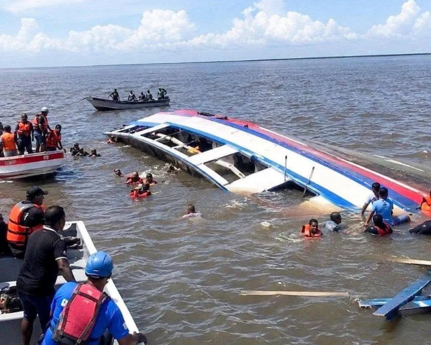 Lichamen van 10 personen geborgen na veerbootramp Guyana
