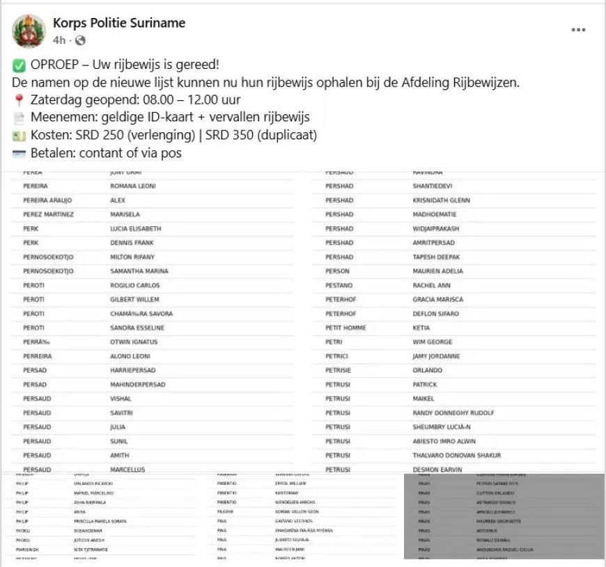 Rijbewijs is geen Facebookbericht