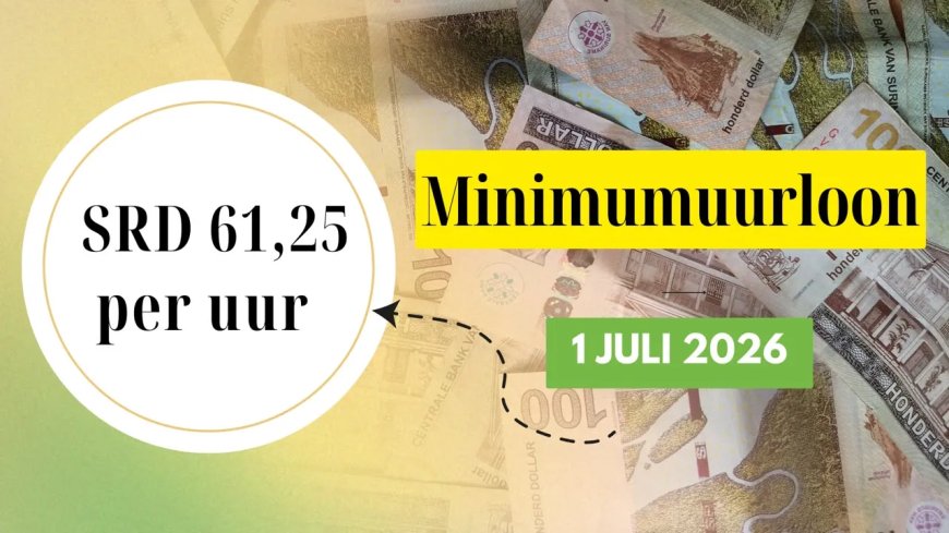 Algemeen minimumuurloon naar SRD 61,25 per 1 juli 2026