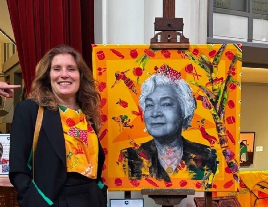 Dubbelkunstwerk met portret Cynthia McLeod vrijdag onder de hamer