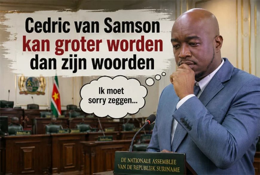 Column: Cedric van Samson kan groter worden dan zijn woorden