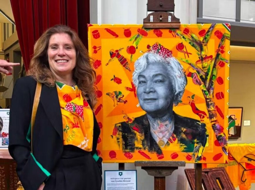 Veiling van uniek portret van Cynthia McLeod, opbrengst ten bate van monument in Paramaribo