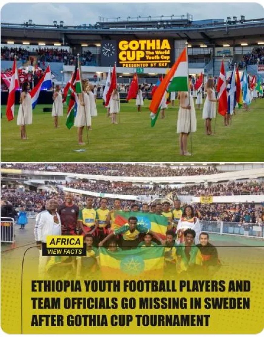 Twintigtal Ethiopische jeugd voetballers vermist na Gothia Cup in Zweden