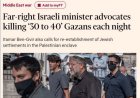 Ben Gvir pleit voor tientallen doden per nacht in Gaza: waarom blijft grote westerse ophef ui