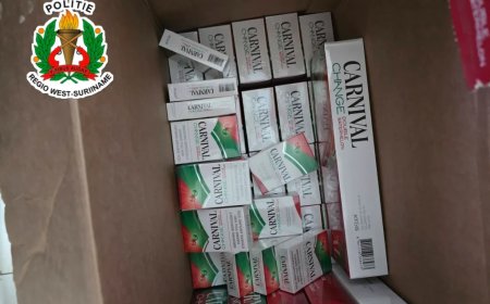 Grote partij illegale sigaretten in beslag genomen in Nickerie