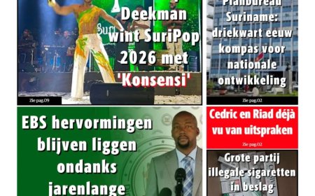 Dagblad Suriname, maandag 3 augustus 2026