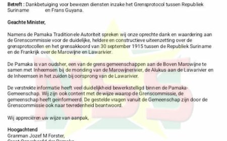 Pamaka gemeenschap spreekt waardering uit voor voorlichting over grensprotocol
