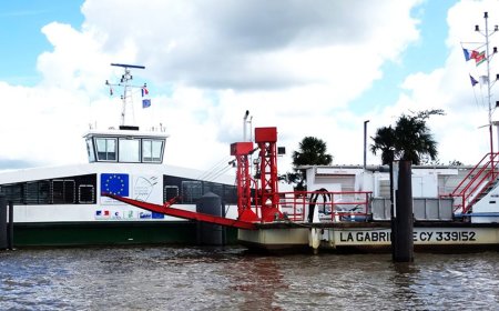 Veerboot tussen Albina en Frans-Guyana tijdens feestdagen uit de vaart