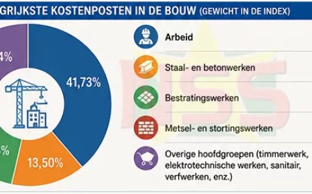 Bouwkosten blijven stijgen: prijzen in een jaar tijd gemiddeld 7,3% hoger