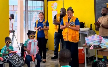 Lions Club Paramaribo West ondersteunt leerlingen Louis Brailleschool