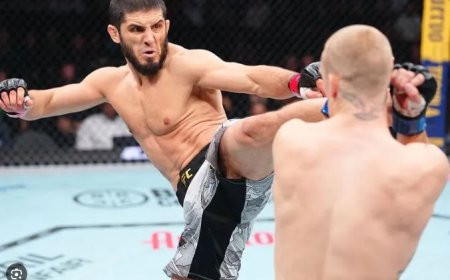 Beelden -Makhachev behoudt UFC titel
