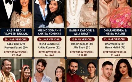 Grote leeftijdsverschillen bij Bollywood-stellen