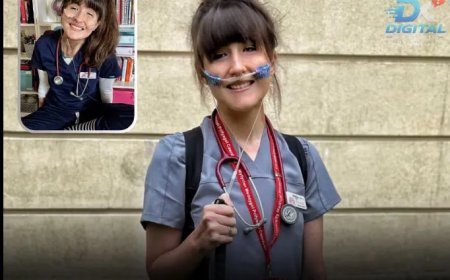 Doofblinde Alexandra Adams wordt arts in Verenigd Koninkrijk
