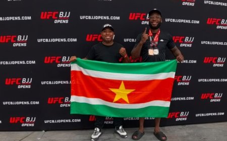 Keith Lo Kioeng Shioe pakt zilver en brons bij UFC BJJ Open in Las Vegas