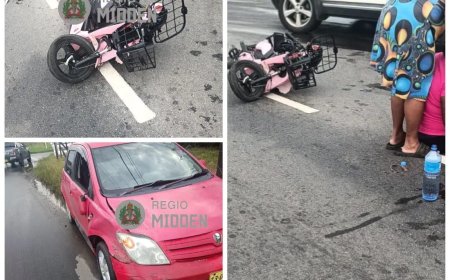 E-bikester gewond na botsing met twee auto’s op Tout Lui Fautkanaalweg