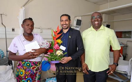 Vader drieling wil kinderen in Paramaribo laten opgroeien