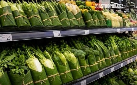 WIST U DAT: Supermarkten in Thailand groente verpakken  in bananenbladeren en niet in plastic