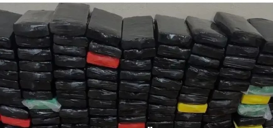 242 kilo cocaïne ontdekt in roer van vrachtschip