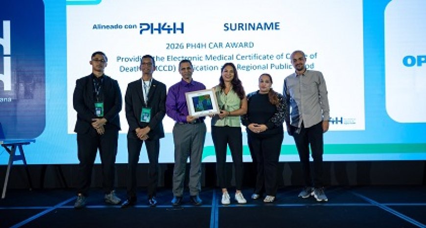 Suriname wint drie internationale prijzen voor digitale gezondheidszorg